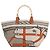 Hermès Marrón Toile H Plume Quadrige al Hilo Steeple 31 Castaño