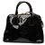 Prada Kleine schwarze Spazzolato Promenade-Handtasche