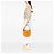 Borsa hobo croissant piccola in pelle arancione Fendi - vista 11