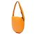 Borsa hobo croissant piccola in pelle arancione Fendi - vista 2
