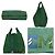 Borsa Eco Tote Prada in pelle verde - vista 3