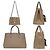 Borsa a mano in pelle Saffiano beige Prada - vista 3