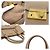 Borsa a mano in pelle Saffiano beige Prada - vista 9