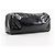 Pochette Camelia CHANEL in pelle verniciata nera Nero - vista 3