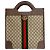 GUCCI Ophidia GG Supreme Sherry Line Lederhandtasche Braun Rot Grün