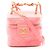 Borsa a spalla in agnello matelassé rosa Chanel