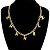 Collana a catena placcata oro con motivo logo Coco Mark vintage di Chanel D'oro