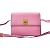 Céline Celine Vintage Logo Ring Hardware Ledertasche Pink