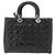 Christian Dior Lady Dior Cannage Stitch Patent East West Nero - vista 2