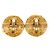 Cambon Vintage vergoldete Clip-Ohrringe von Chanel Golden - Ansicht 3