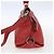 Borsa Sofia in pelle granulata grande di Salvatore Ferragamo Rosso - vista 4