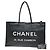 Chanel Essential 31 Rue Cambon Einkaufstasche aus Leder Groß Schwarz