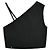 Top asimétrico con hebilla de cristal Gucci Negro - vista 4