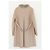 Prada Fall 2015 Checked Wool Coat With Fur Collar Beige - view 5
