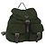 Prada Double Front Pocket Backpack Tessuto Medium Khaki
