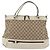 Gucci Mayfair Convertible Tote aus GG-Canvas klein Beige