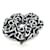 Hermès HERMES Claudia Chaine d'Ancre Cashmere Scrunchie Black White
