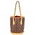Borsa a Spalla Louis Vuitton Monogram Cherry Bucket PM Marrone Rosso Monogramma