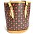 Borsa a Spalla Louis Vuitton Monogram Cherry Bucket PM Marrone Rosso Monogramma - vista 6