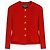Chanel Boutique Tweed Jacke Rot - Ansicht 2