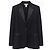 Yves Saint Laurent Schwarzer Wollblazer mit Satinrevers Rive Gauche