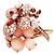 Anello Chaumet, "Hortensia Aube rosée", oro rosa, diamanti, zaffiro rosa e opali rosa.