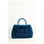 Chanel Borsa a Spalla Coco Handle in Pelle Blu - vista 3