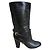 Sergio Rossi Stiefel aus schwarzem Leder