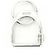 Ring Hermès Portachiavi Etrier Hermes 077215FJ Argento - vista 2
