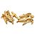 Gemelli vintage Chanel placcati in oro con angelo D'oro