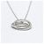 Autre Marque Ponte Vecchio Diamantkreis-Halskette Silber - Ansicht 4