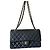 Chanel Bolso de doble solapa mediano Timeless/Classique Negro