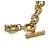 Collana Vintage Coco Mark Motivo Sole in Oro Chanel D'oro - vista 8