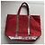 Borsa Tote Vanessa Bruno M Cotone Rosso Bordò - vista 2
