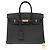 Hermès Borsa HERMES Birkin 25 in pelle grigia - 103145 Grigio - vista 3