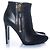 Botines de plataforma de cuero negro Tom Ford - vista 4