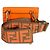 Mini Baguette de Couro de Bezerro Laranja Fendi com Alça 'Strap You' Marrom - vista 7