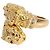 Anello Zolotas Heritage Doppia Testa in Rubino e Diamante in Oro Giallo 18k 1/10 Ctw