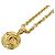 Collana Chanel color oro con pendente D'oro