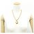 Collana Chanel color oro con pendente D'oro - vista 5