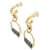 Hermes Hermès Heritage Equestre Etrier PM Earrings Brown Golden  - view 2