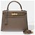 Hermès Borsa HERMES Kelly 28 in Pelle Grigia - 103124 Grigio