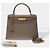 Hermès Borsa HERMES Kelly 28 in Pelle Grigia - 103124 Grigio - vista 2