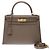 Hermès Borsa HERMES Kelly 28 in Pelle Grigia - 103124 Grigio - vista 3