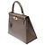 Hermès Borsa HERMES Kelly 28 in Pelle Grigia - 103124 Grigio - vista 5