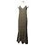 Autre Marque Lisiere Tiger Print Kleid Braun