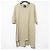 Autre Marque Camiseta larga asimétrica de capas ATON Beige