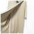 Autre Marque Camiseta larga asimétrica de capas ATON Beige - vista 4