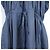 Autre Marque T-mat;Langes Kleid Masaki-Paris Blau Hellblau - Ansicht 5
