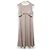 Autre Marque Diagram Satin Kleid Beige - Ansicht 2